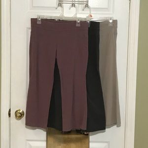 NY&Co Crop Yoga pants—3 PAIR—SZ MED